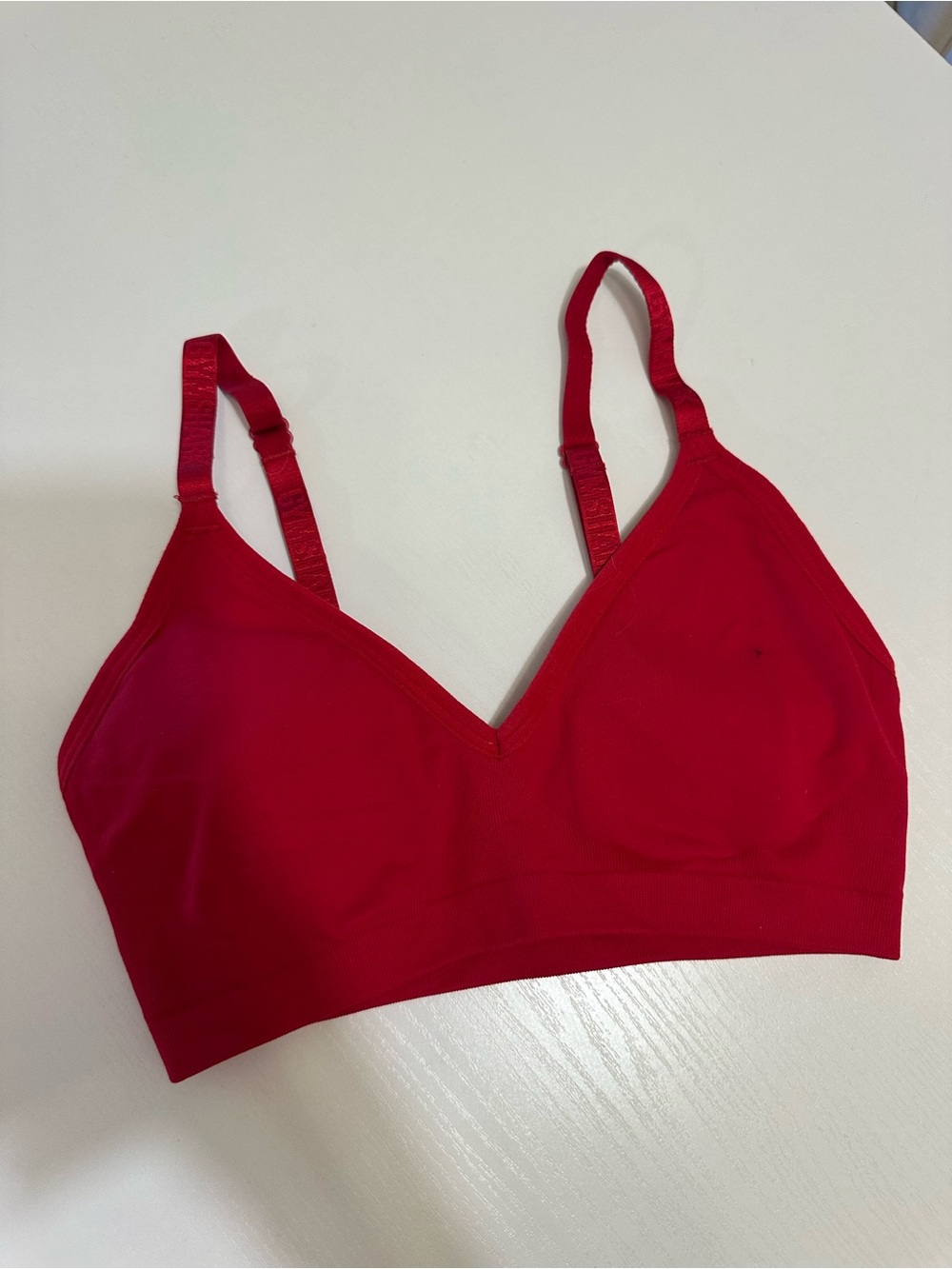 Gymshark Red Wireless Bralette Tank Top